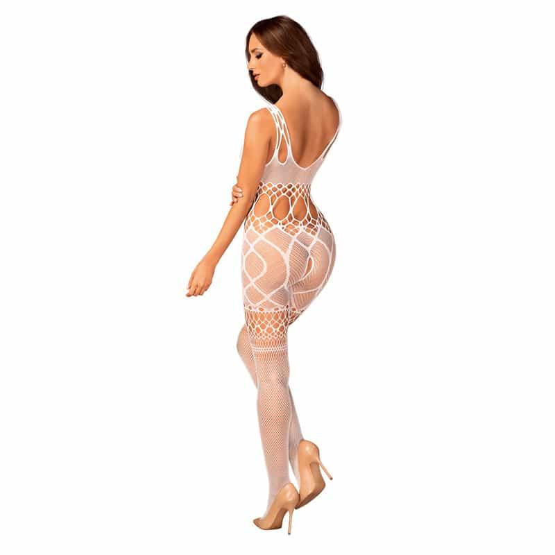 Uimodståelig Hvid Bundløs Catsuit – Sensuelt Lingeri Tilbud