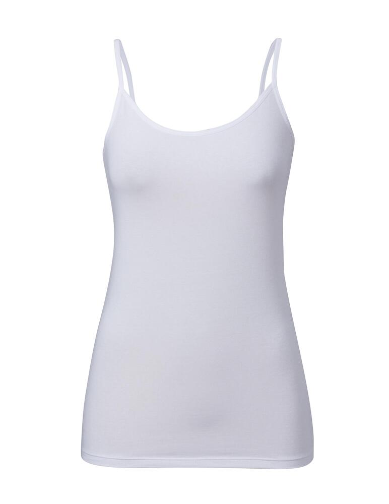 Hvid Undertrøje Smalle Stropper Pak Trof - Trofé Lingerie  - 7321140526049
