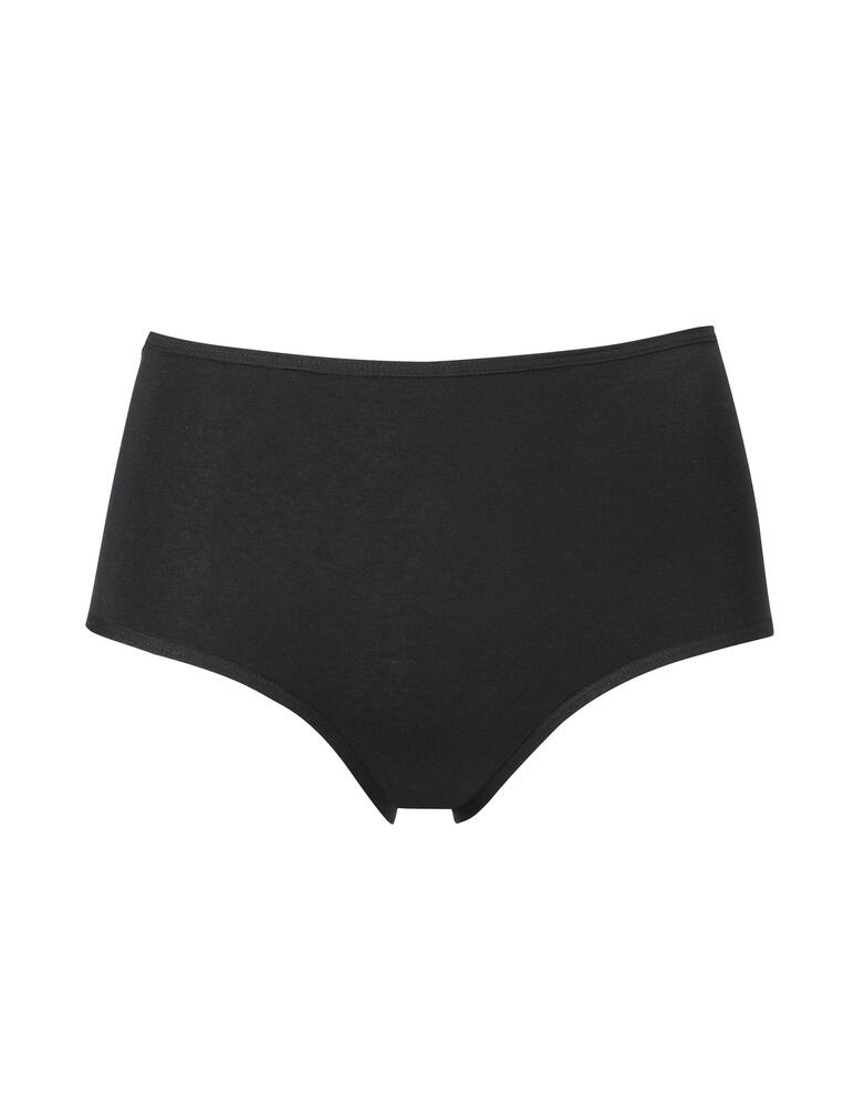 Sort Bomuldstrusser Midi Pak Trof - Trofé Lingerie  - 7321140530459