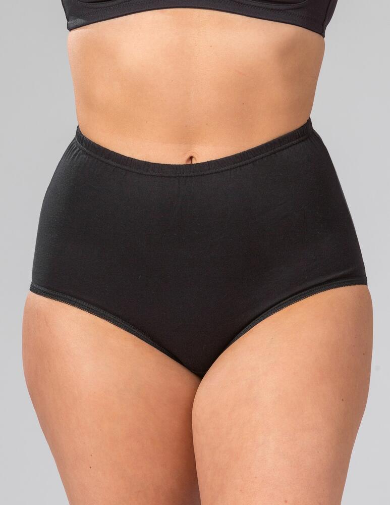 Sort Bomuldstrusser Maxi Pak Trof - Trofé Lingerie