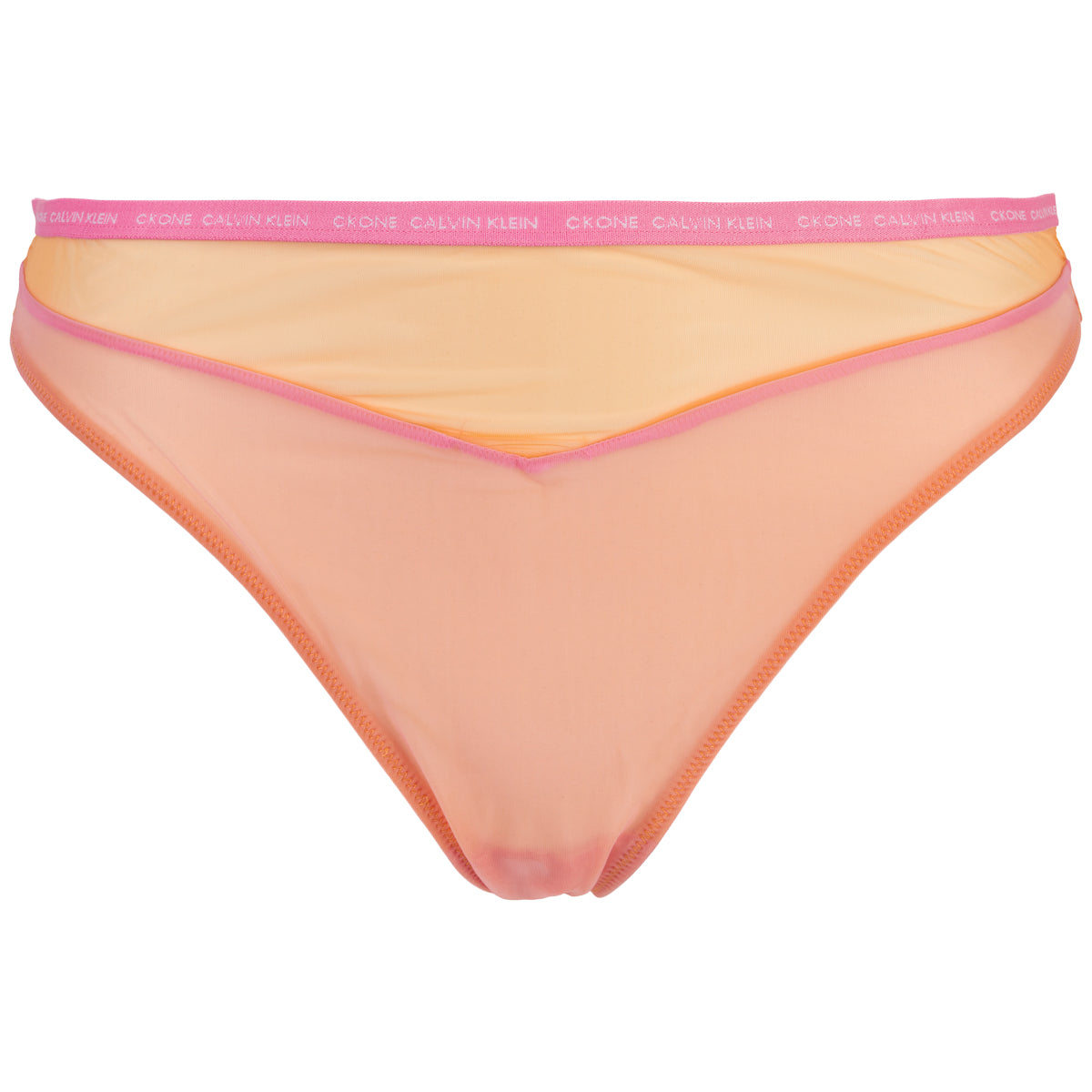 Orange Calvin Klein Lingeri High Waist Tanga Trusse Størrelse: Dame - Calvin Klein Lingerie  - 8719855408023