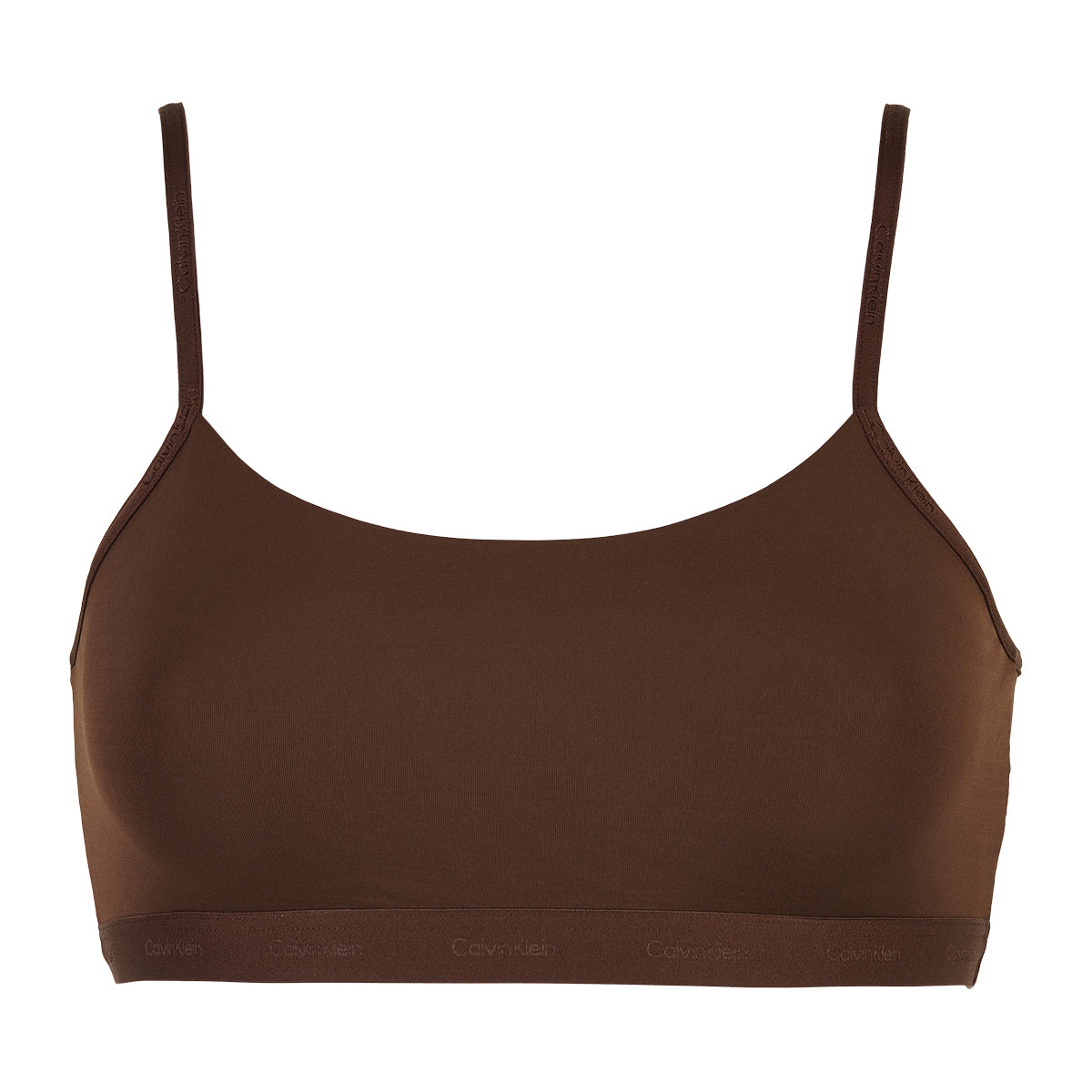 Brun Calvin Klein Lingeri Unlined Bralette Størrelse: Dame - Calvin Klein Lingerie  - 8719855418671