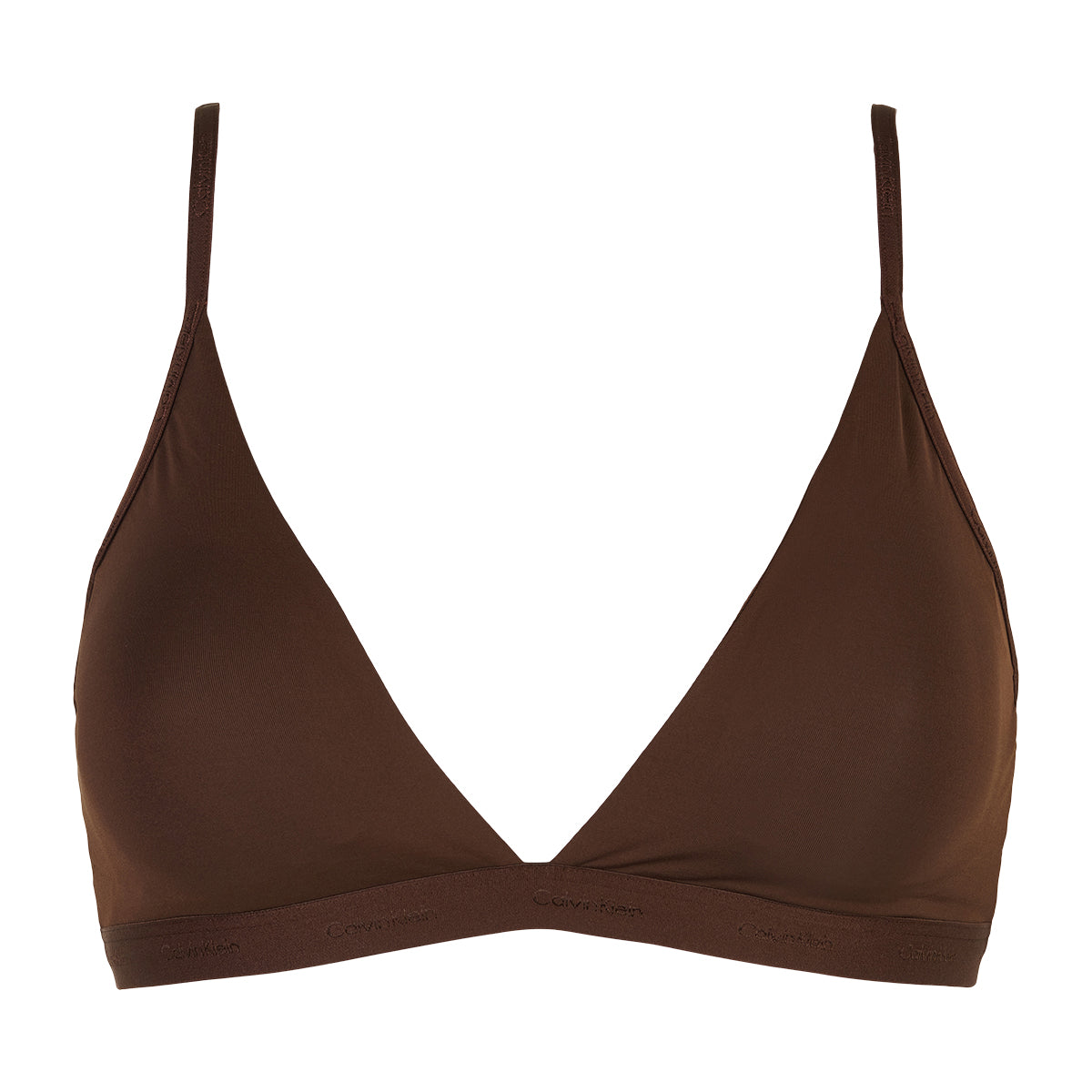 Brun Calvin Klein Lingeri Light Lined Triangle Uden Bøjle Størrelse: Dame - Calvin Klein Lingerie  - 8719855426836