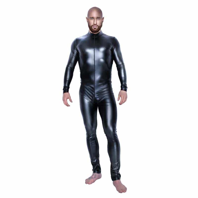 Sort Noir Handmade Theo Wetlook Heldragt - Noir Handmade Lingerie  - 5902175349401