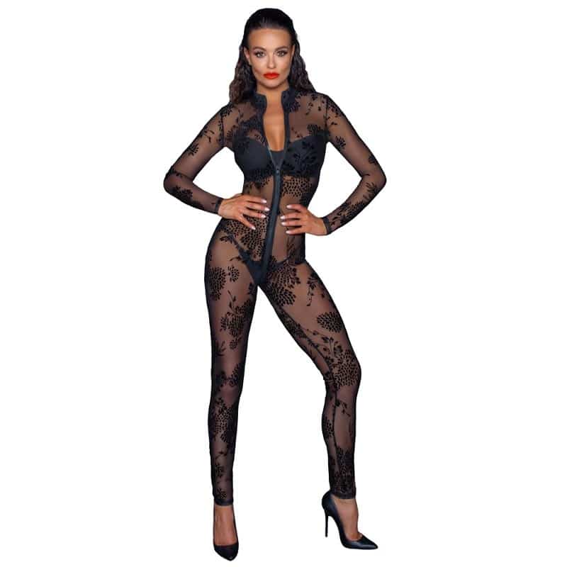 Sort Noir Handmade Toxic Catsuit - Noir Handmade Lingerie  - 5903050108236