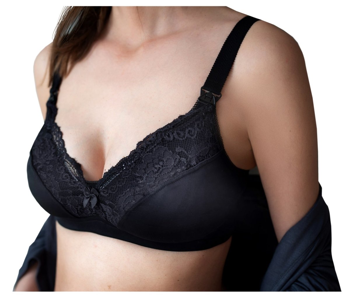 Carriwell Amme Med Blonder, Sort Carriwell Lingerie Buump - Carriwell Lingerie  - 5714399020314