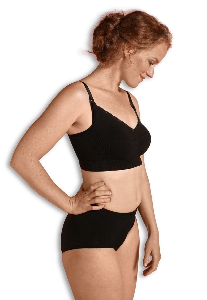 Carriwell økologisk Graviditets Amme Organic Seamless, Sort Carriwell Lingerie Buump - Carriwell Lingerie  - 5714399032102