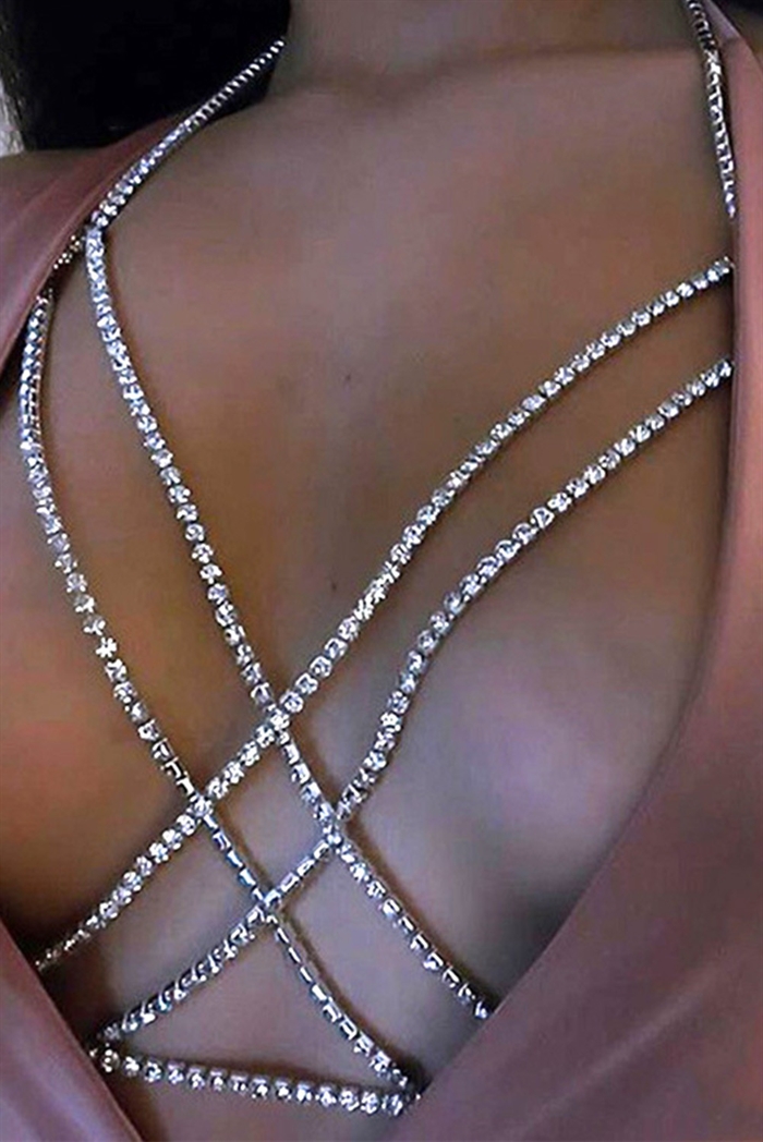 ølv Diament Brystholder Kæde - Cherries.dk Lingerie
