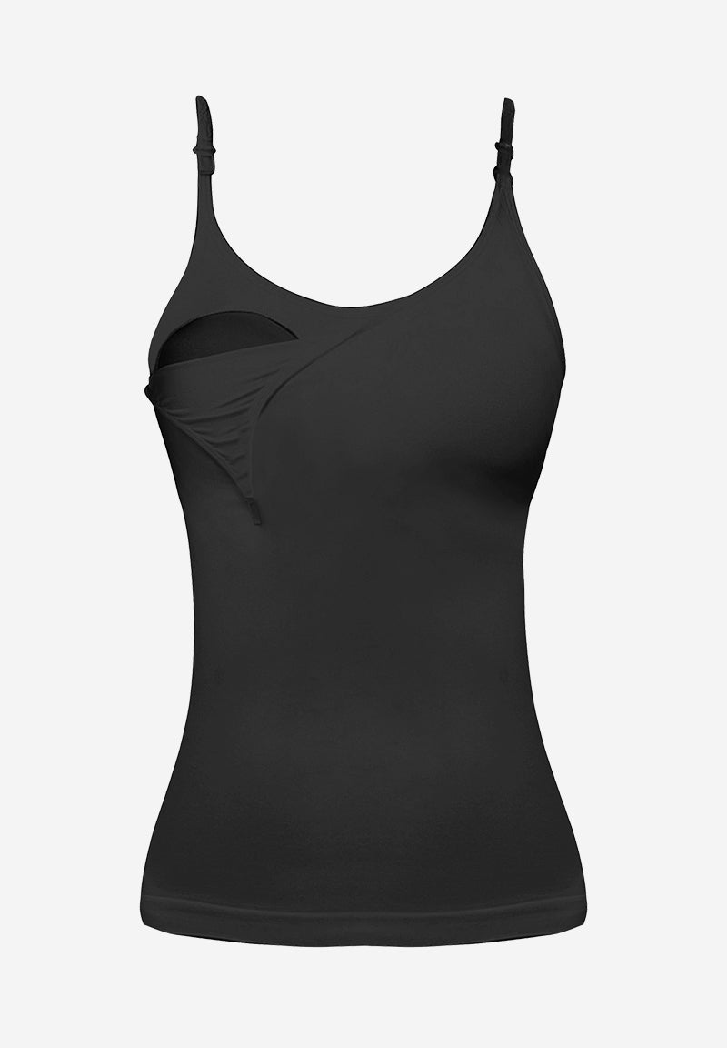 Milker Betty Ammetop Med Indbygget , økologisk Bambus, Sort Milker Lingerie Buump - Milker Lingerie