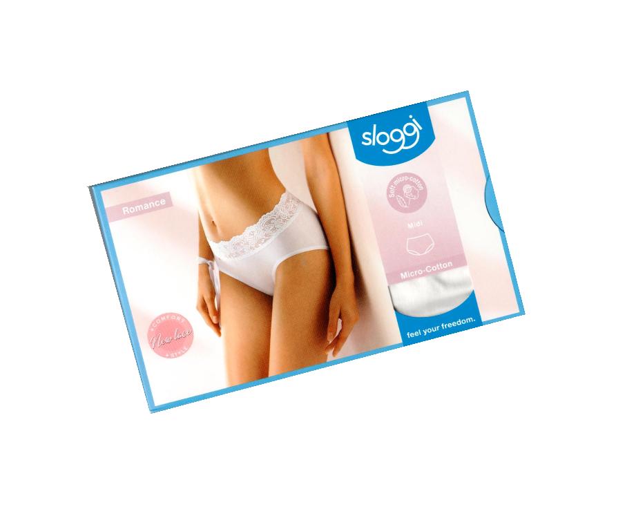 Hvid Sloggi Romance Sensitive Medi Micro Cotton Str - Lingerie  - 7613127906119