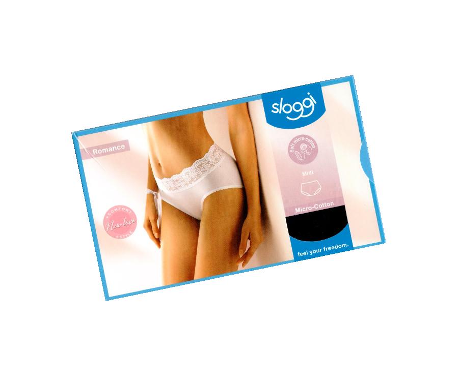 Sort Sloggi Romance Sensitive Medi Micro Cotton Str - Lingerie  - 7613137906232