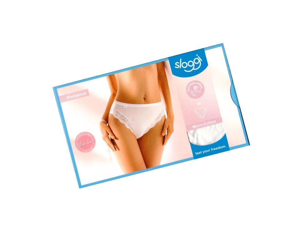 Hvid Sloggi Romance Sensitive Tai Micro Cotton Str - Lingerie  - 7613137905969