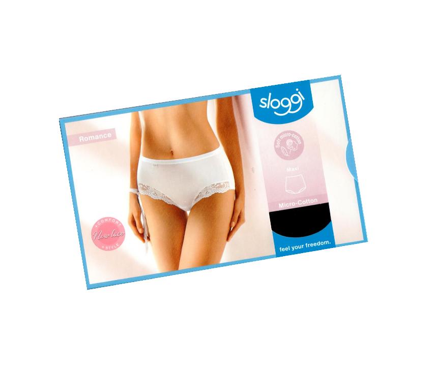 Sort Sloggi Romance Sensitive Maxi Micro Cotton Str - Lingerie  - 7613137906393