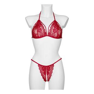 Nortie Sæt Med Bundløs Trusse Rød Onesize - Nortie  - 5711732106377