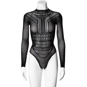 Nortie Gry Bundløs Bodystocking Lange Ærmer Onesize - Nortie  - 5711732103840