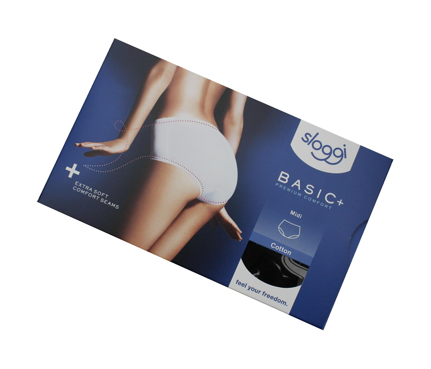 Sort Sloggi Basic Premium Comfort Midi Str - Lingerie  - 7610604011499