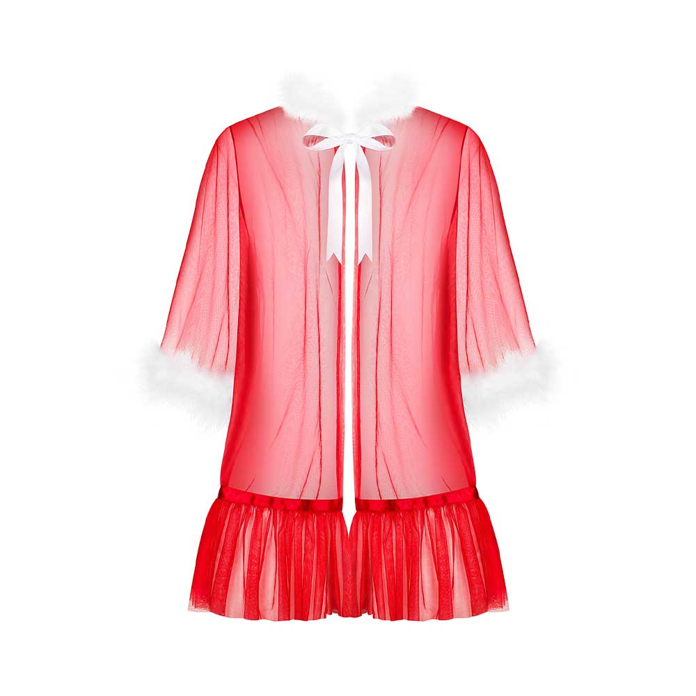 Rød Obsessive Santasia Jule Kimono - Obsessive Lingerie  - 5901688228937