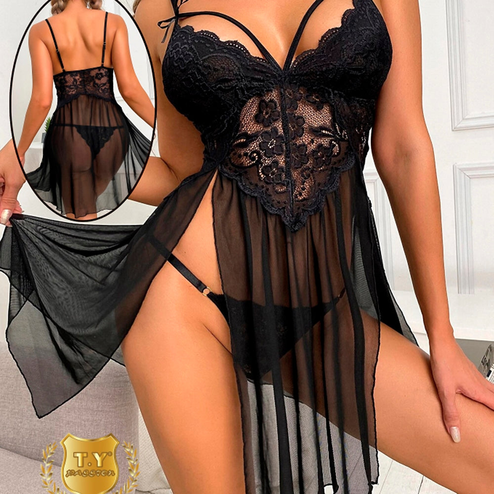 Elegant Lingeri Kjole Midnight Elegance - Satana.dk Lingerie
